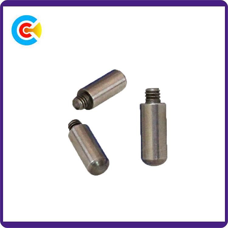 DIN/ANSI/BS/JIS Carbon-Steel/Stainless-Steel 4.8/8.8/10.9 Galvanized Pin Stud Screw for Building Railway Bridge