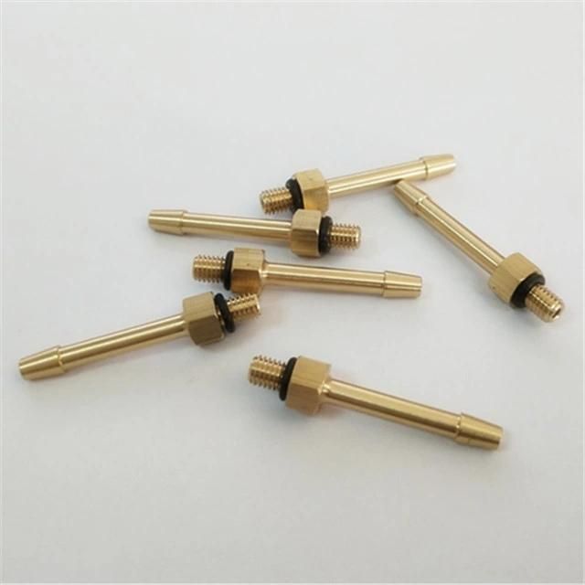 M5 Thread Metric Brass Barbed Hose Fittings with Rubber Ring
