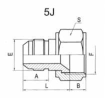 Hydraulic Fitting Carbon Steel/Stainless Steel Jic Male 74° Cone or Female 74° Seat Hydraulic Adaptors