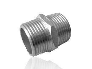 Male Hex Nipple Stainless Steel 304 Threaded Pipe Fitting NPT/a