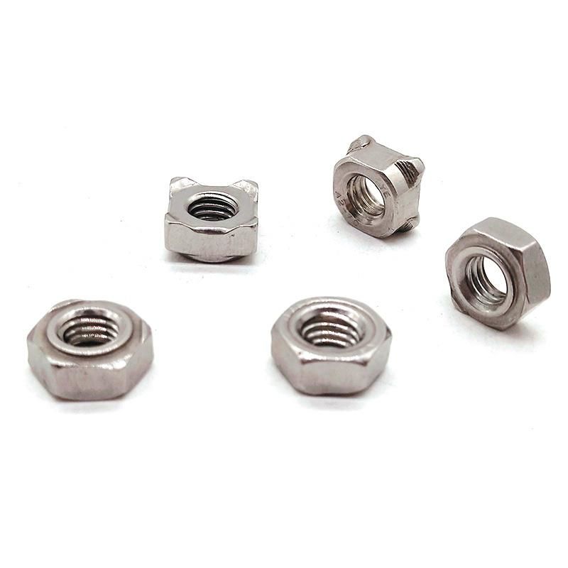 DIN928 M6-M24 Stainless Steel 304 316 Square Weld Nut