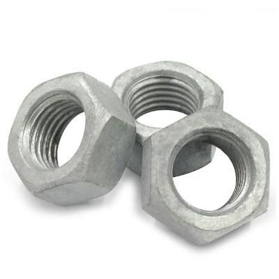 ASTM A194-2h 1/2&quot; 5/8&quot; 3/4&quot; Inch Black/HDG Hex Nuts DIN 934
