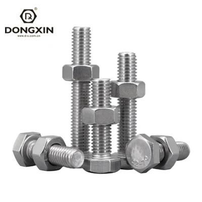 M6 Hex Bolt Manufacture High Quality DIN933 8.8 Grade Galvanized Hex Bolts