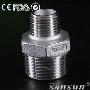 Sanitary Stainless Steel Welding Reducer Hexagon Nipple Male Pipe Fitting 304/316/316L
