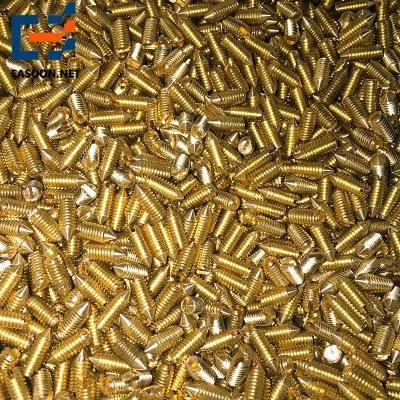 M2.5 Brass Grub Screws Cup Point Hex Socket Set Screw M6 M8 Brass Tin Plated Nickel Plated Set Screw