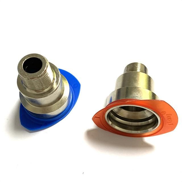 Stalubli Prl08 Brass Male Extension Hydraulic Hose Connector Fitting with Plated