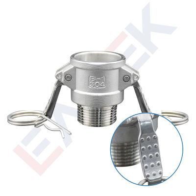 10% off Stainless Steel B Type Camlock Coupling with Male Thread
