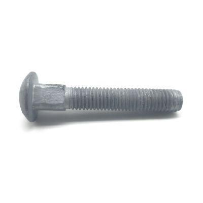 M10 Hot DIP Galvanized Long Neck Carriage Bolt with Fine Pitch Thread for Electric Equipment