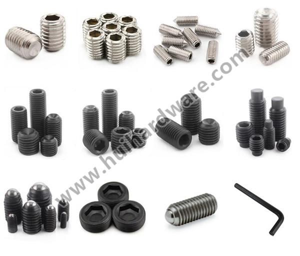 DIN916 Hexagon Socket Set Screws with Cup Point Black