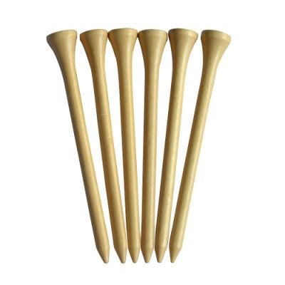 Custom Logo Printed Wooden Golf Tee, 70/80 mm Wood Golf Pegs OEM Logo Golf Nail