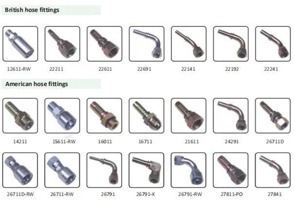 Hydraulic Steel Hose End Fittings Hose Coupling NPT Jic SAE BSPT
