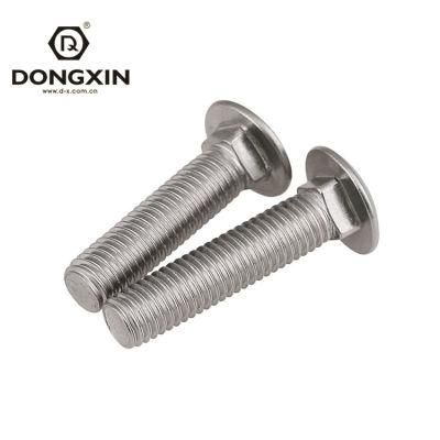 M10m12m14 Stainless Steel SS304 Round Head Square Neck Carriage Bolt DIN603