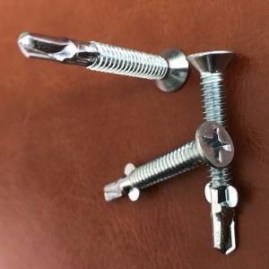 Flat Head with 6ribs Philips Self Drilling Screws with Wing Zinc Plated High Quality