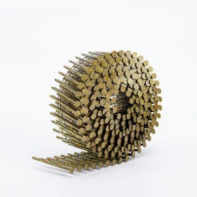 Flat Galvanized Wire Coil Nail for Wood Pallet 15 Degree Pallet Wire