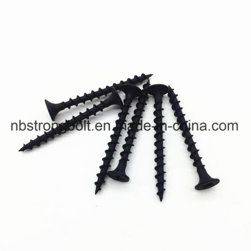 Phil Bugle HD Fine Thread Drywall Screw Black Phos #6X3"