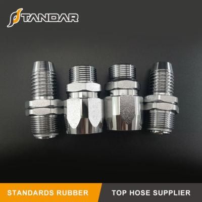 Thread Swaged Hydraulic Hose Crimping Fitting for Gasoline Hose