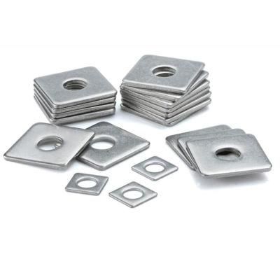 Square Flat Washer, Plain, Zinc Plated, Yellow Zinc Plated