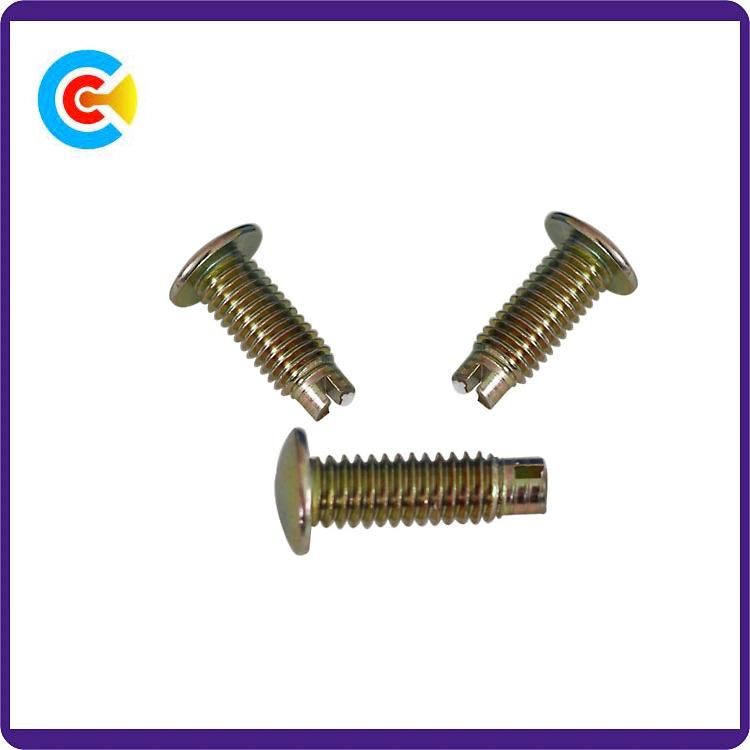 DIN/ANSI/BS/JIS Carbon-Steel/Stainless-Steel 4.8/8.8/10.9 Galvanized Non-Standard Slotted Pin Screw for Building