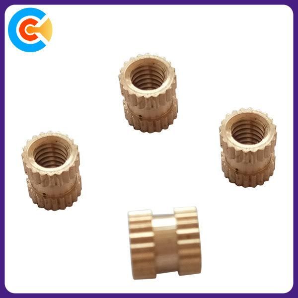 GB/DIN/JIS/ANSI Stainless-Steel/Carbon-Steel Word Step Slotted Stamping Parts Fixed Copper Nut