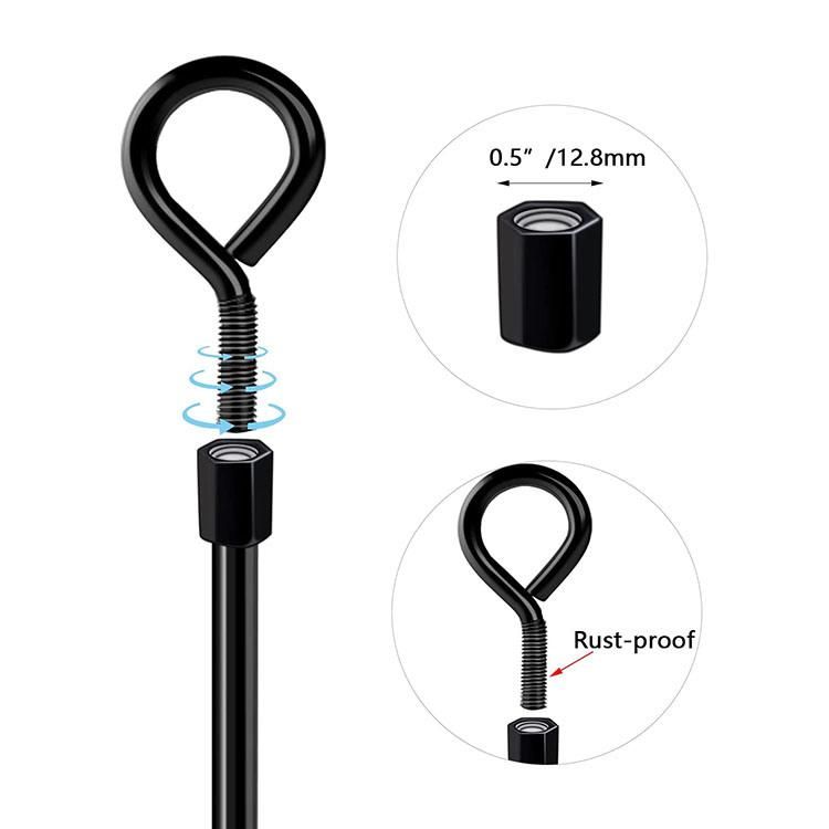Amazon Heavy Duty Fastener Trampoline Anchors Hexagonal Stake Shaft Earth Ground Anchoring Easily Use Drill Ground Anchors Tent Stakes Dog Tie out Stake