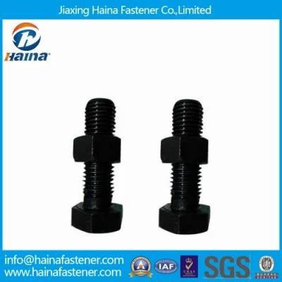 Zinc Plated Hexagon Bolt All Threaded Black Bolt with Nut