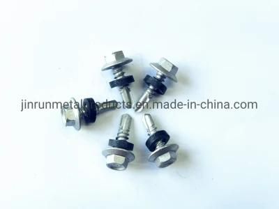 Hex Flange Head Self Drilling Screw with Rubber Washer Ruspert