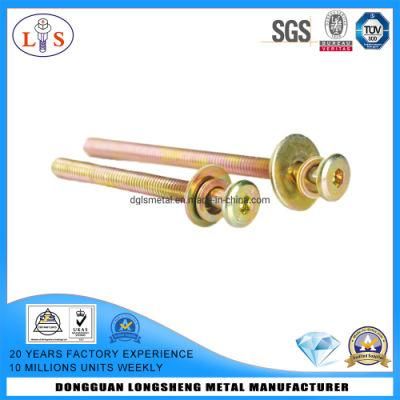 Flat Head Bolt with Plain Washer and Spring Waser