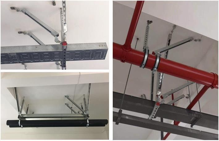Hot Selling Carbon Steel/Stainless Steel Pipeline Anti-Vibration Seismic Bracket