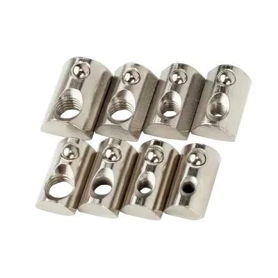 Nickel Plated T Nut Sliding Screw Nut for 2020 2040 2080 4040 Aluminum V Slot 3D Printers Profile