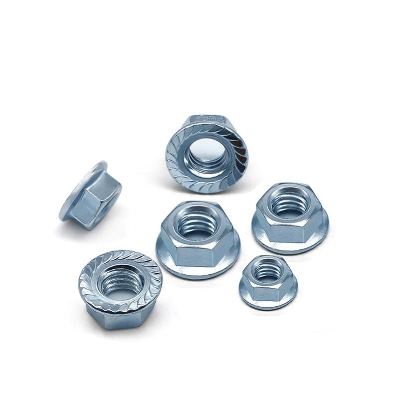 Made in China Metric Carbon Steel DIN6923 Stainless Steel Flange Serrated Nut Hex Flange Nuts