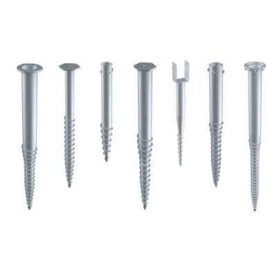 Krinner Helical Piles Foundation Galvanized Steel Round Heavy Anchor Screw Pile