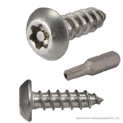 Titanium Alloy Six Lobe Torx Drive Syetem Machine Security Screw