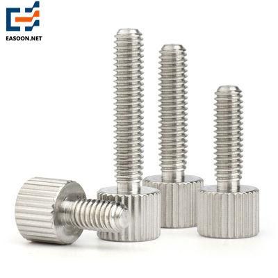 DIN653 Knurled Thumb Screws Carbon Steel Alloy Shoulder Knurled Thumb Screw Thumb-Grip 18-8 Stainless Steel Precision Shoulder Screws
