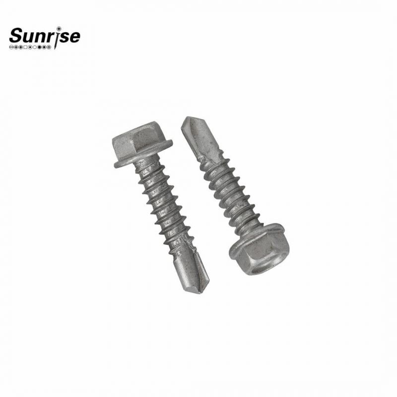 Customized Colorful Hex Washer Head Wspoon Point Ruspert 1000 Small Self Drilling Roof Screw