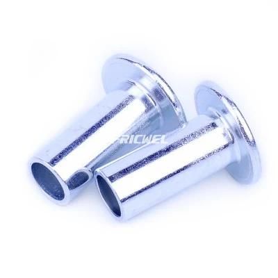 Fricwel Auto Parts Steel Rivets Tubular White Zinc Rivets Flat Head Rivet ISO/Ts16949 Certificate