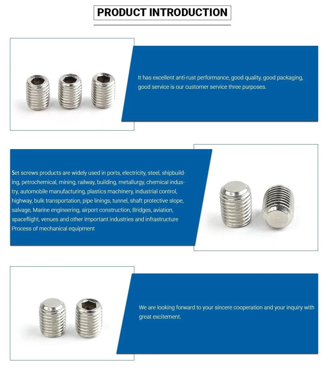 Stainless Steel A2 M1.4-M24 Inner Hexagon Set Screw