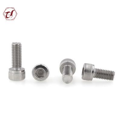 ISO4762 Stainless Steel 304 316 Hex Socket Knurled Allen Cylinder Head Bolt