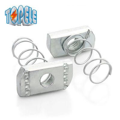Zinc Plated Channel Spring Nut Steel Channel Metal Fasteners Galvanized Steel