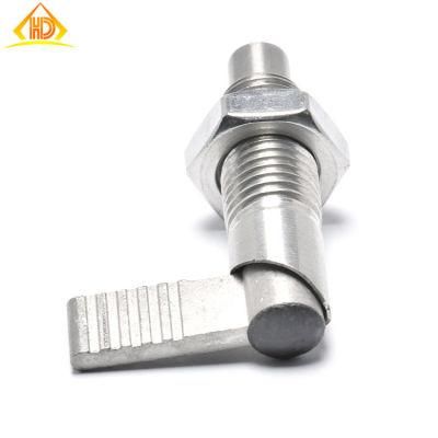 M12 M16 Index Plunger L Handle with Thin Locking Nut Cam Action Indexing Plungers