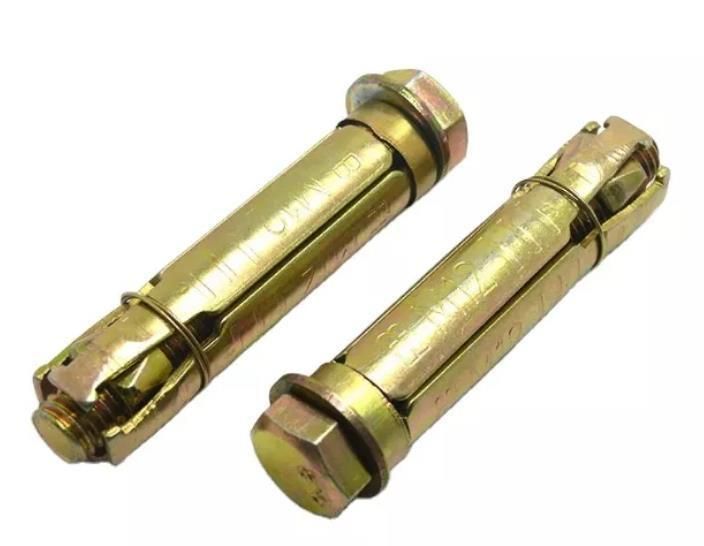 Heavy Duty Steel Materials 4PCS Fix Bolts Only Shild with Hex Nut Anchor Bolt M6 M8 M10 M12 M14 M16 M20
