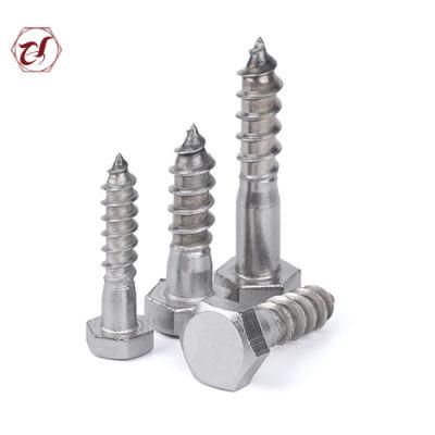 Stainless Steel 304 DIN571 A2 Hex Head Wood Screw