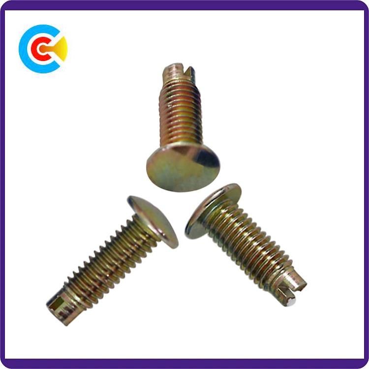DIN/ANSI/BS/JIS Carbon-Steel/Stainless-Steel 4.8/8.8/10.9 Galvanized Non-Standard Slotted Pin Screw for Building
