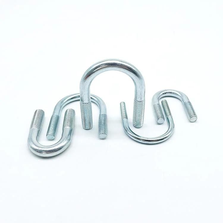 China Manufacturer M10 M12 M16 Carbon Stainless Steel HDG Square U Type Bolt Clamp