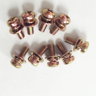 Steel Cross Recessed Pan Head Machine Screws and Washers Assemblies