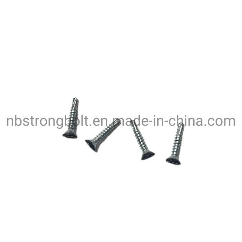 Countersunk Head Self Drilling Screw with Ral 9017 Head Painted