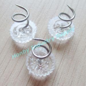 11mm*13mm Plastic Transparent Upholstery Twist Nail Pins
