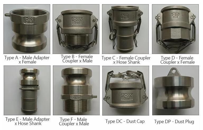 Aluminum Stainless Steel Quick Coupling Camlock