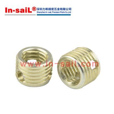 Self-Tapping Thread Inserts with Cutting Hole, Steel -Zinc Plated Yellow