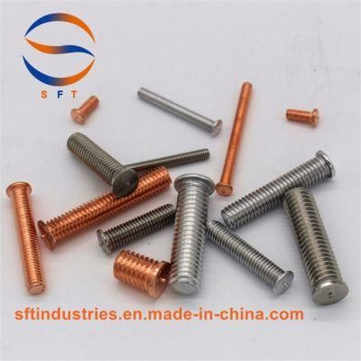 Brass Copper Flat Spot Welding Screw Stud Bolt PT ISO13918