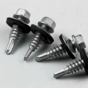 Hex Washer Head Self-Drilling Screw with EPDM Washer 5.5*25